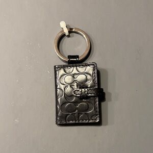 Black Embossed Keychain